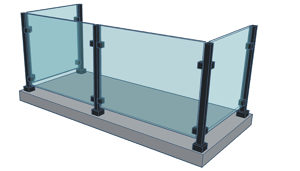 Frameless Posts and Clamps